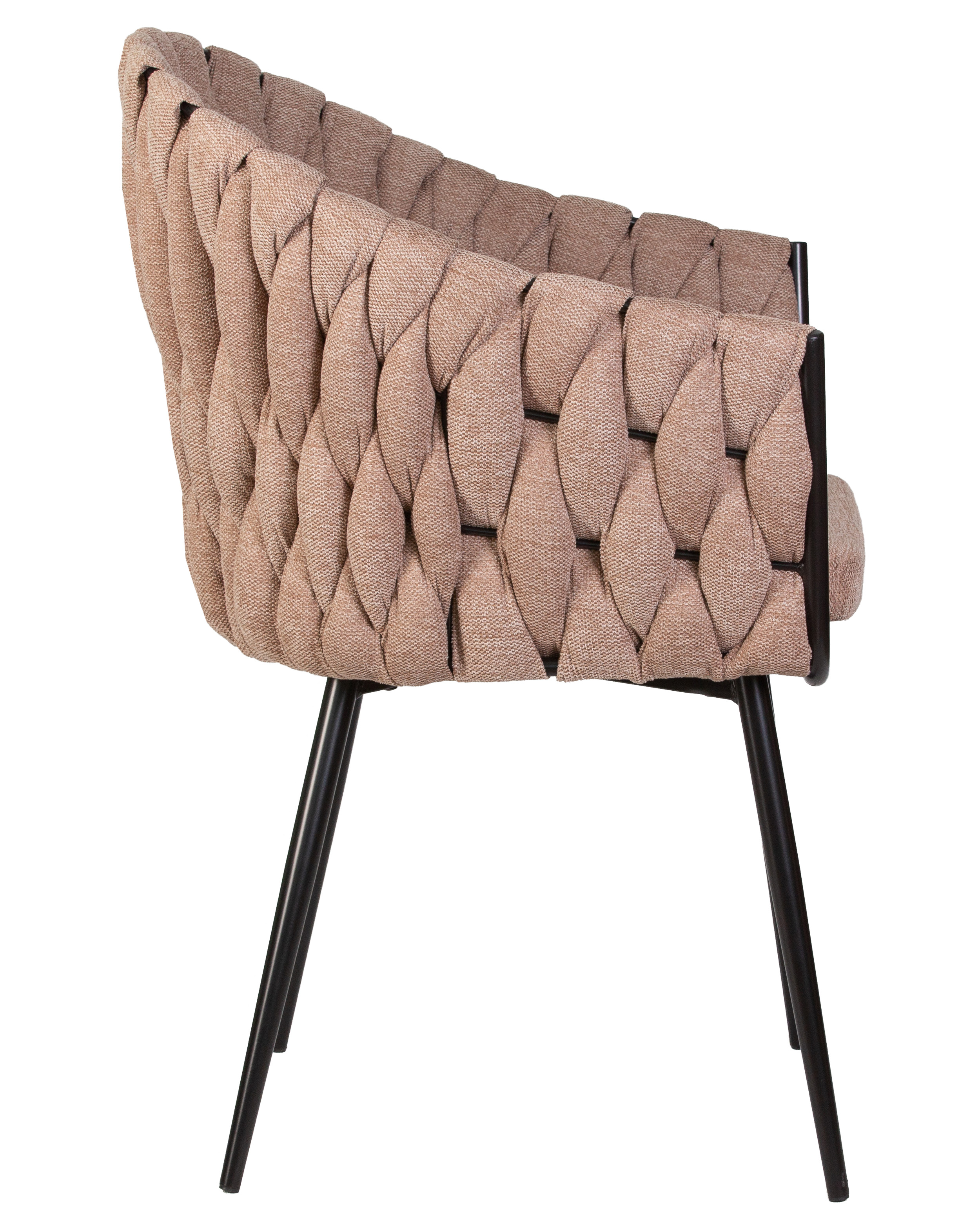 Стул-кресло DOBRIN MATILDA коричневая ткань LAR 275-3