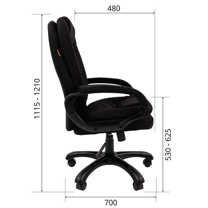 Кресло компьютерное CHAIRMAN HOME 668 черный