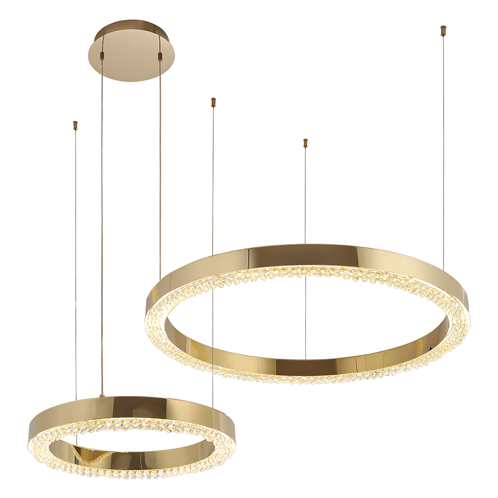 Люстра Crystal Lux SATURN SP90W LED GOLD