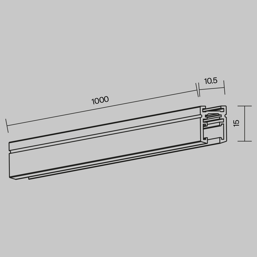 Шинопровод Maytoni Busbar trunkings Levity TRX184-111B