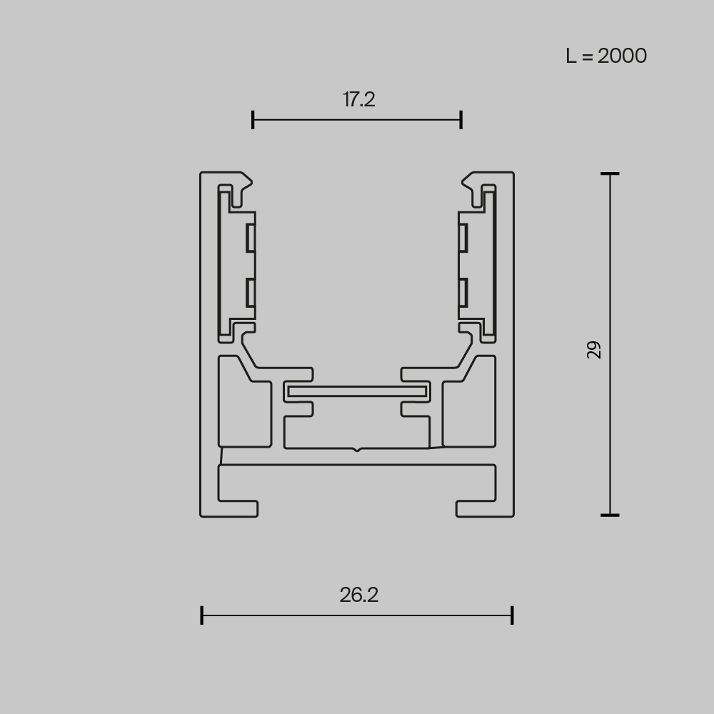 Шинопровод Maytoni Busbar trunkings Exility TRXM034-412W