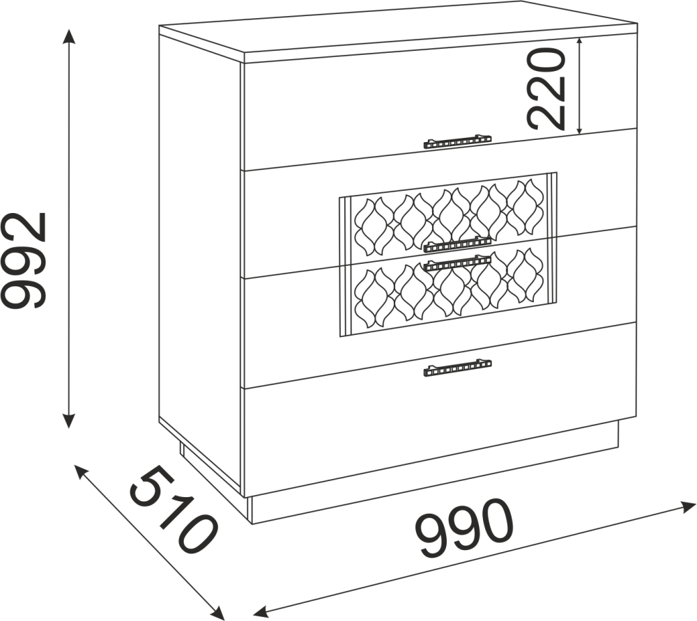 Комод Тиффани М23