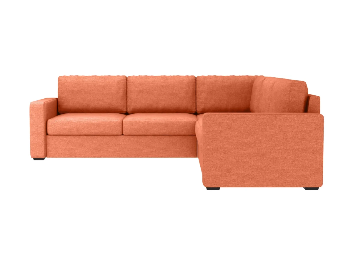 Большой угловой диван Peterhof П3 оранжевый 341913