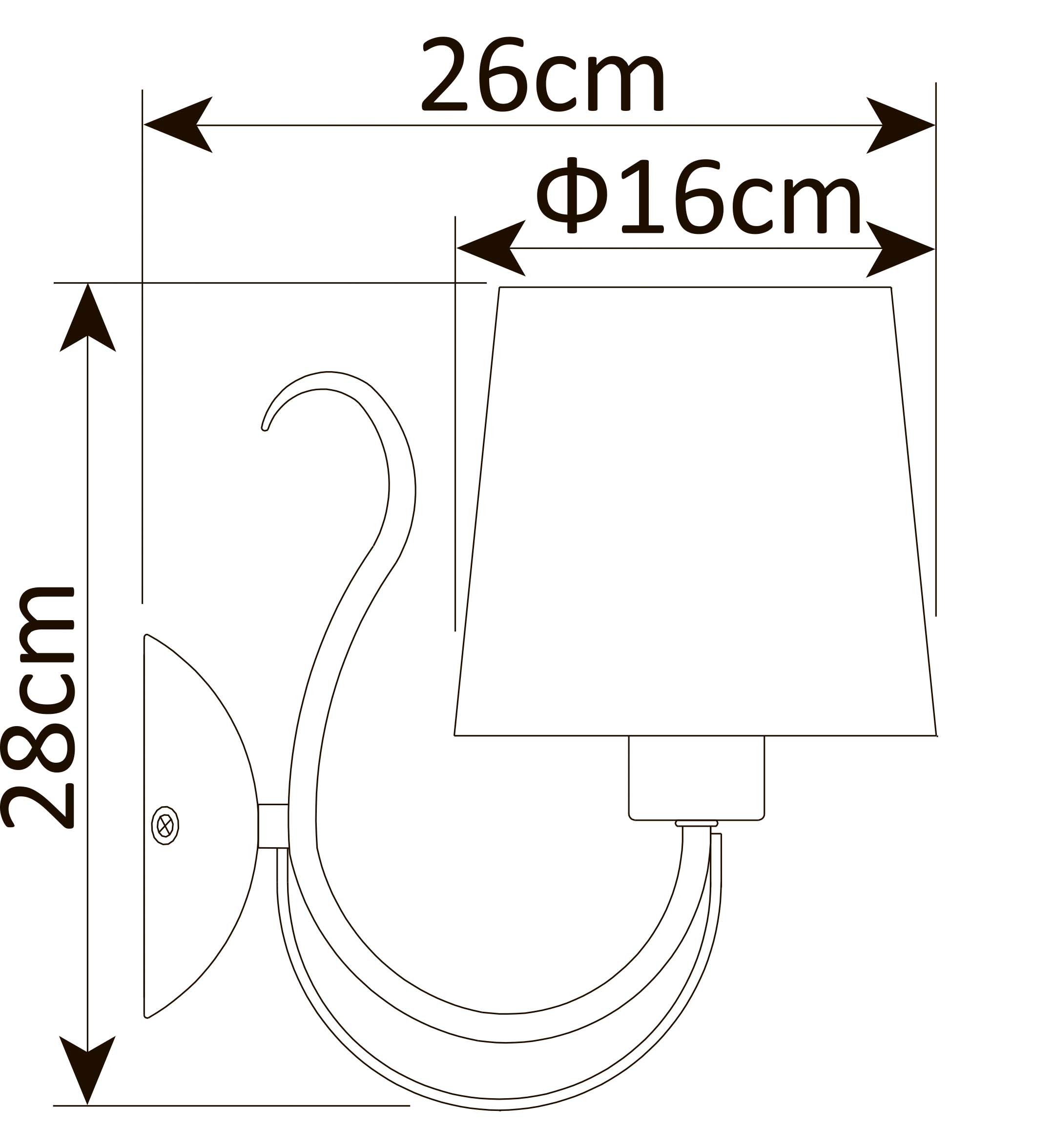 Бра настенное Arte Lamp ORLEAN A9310AP-1WG