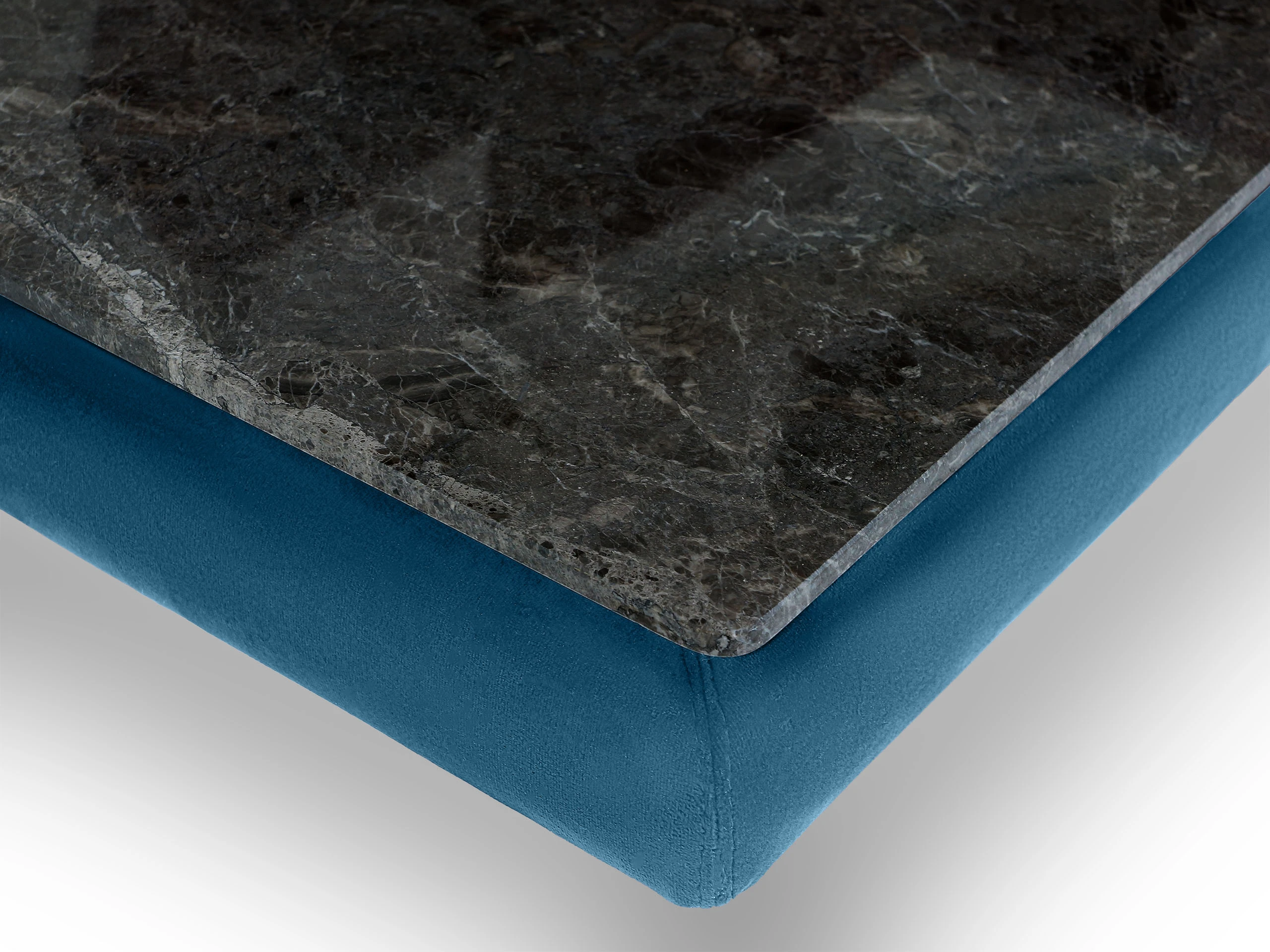 Кушетка Ricadi со столиком из мрамора синий 865743