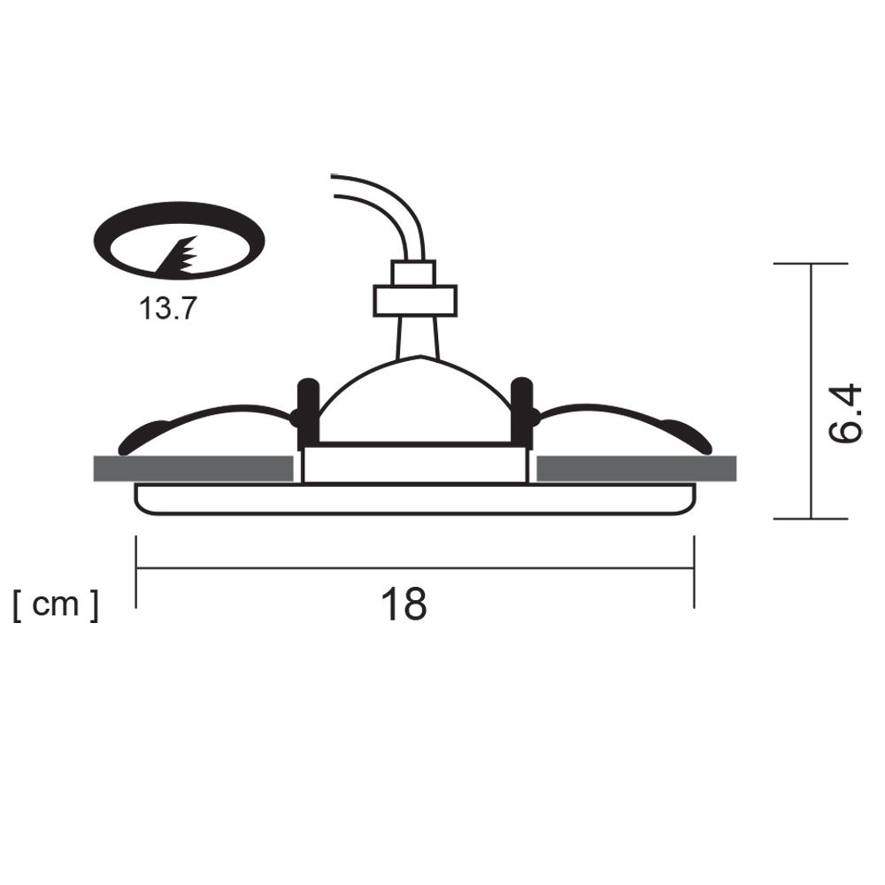 Точечный встраиваемый светильник Arte Lamp APUS A6664PL-1BK