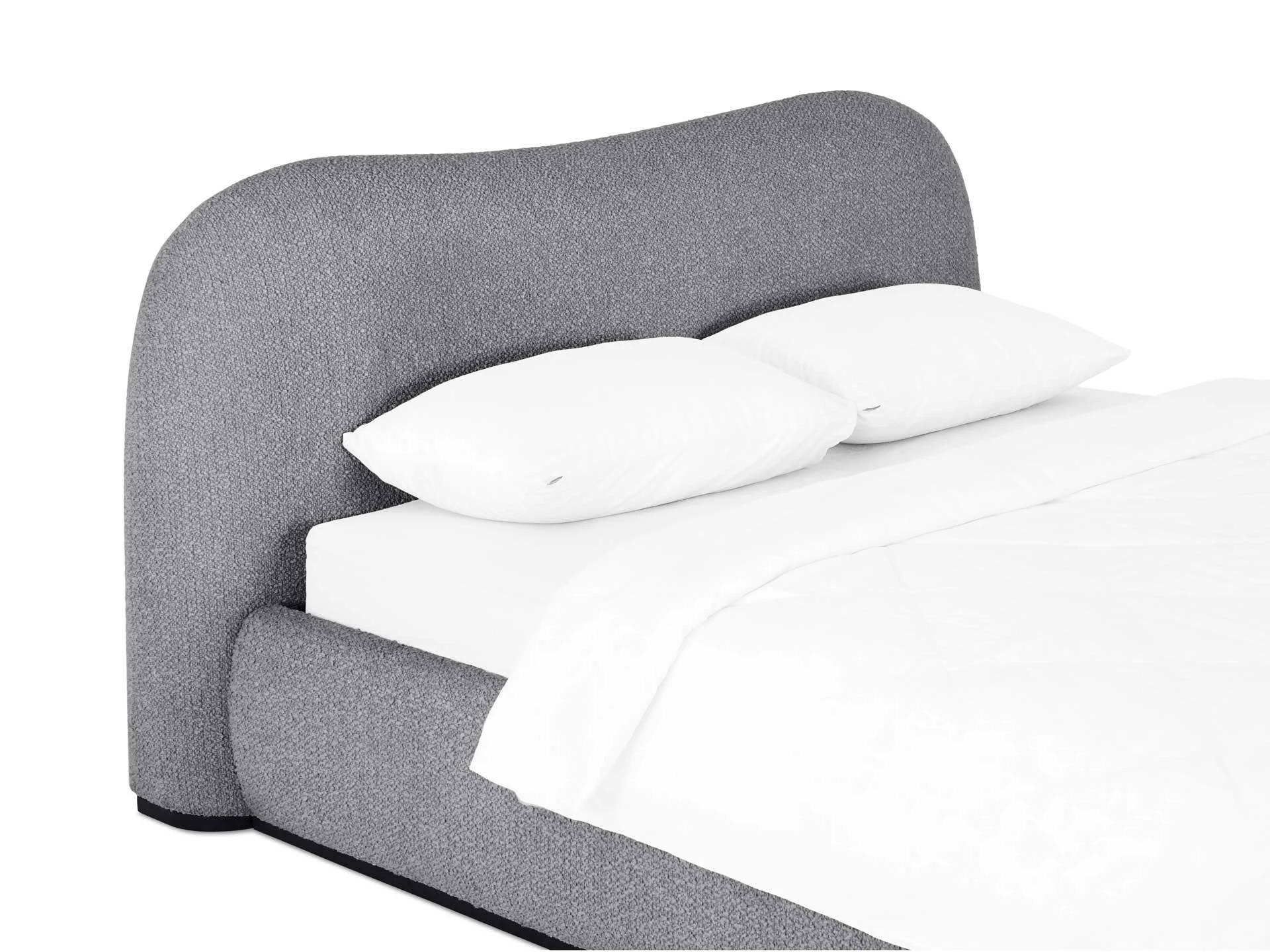 Двуспальная кровать Patti без подъемного механизма темно-серый 831402