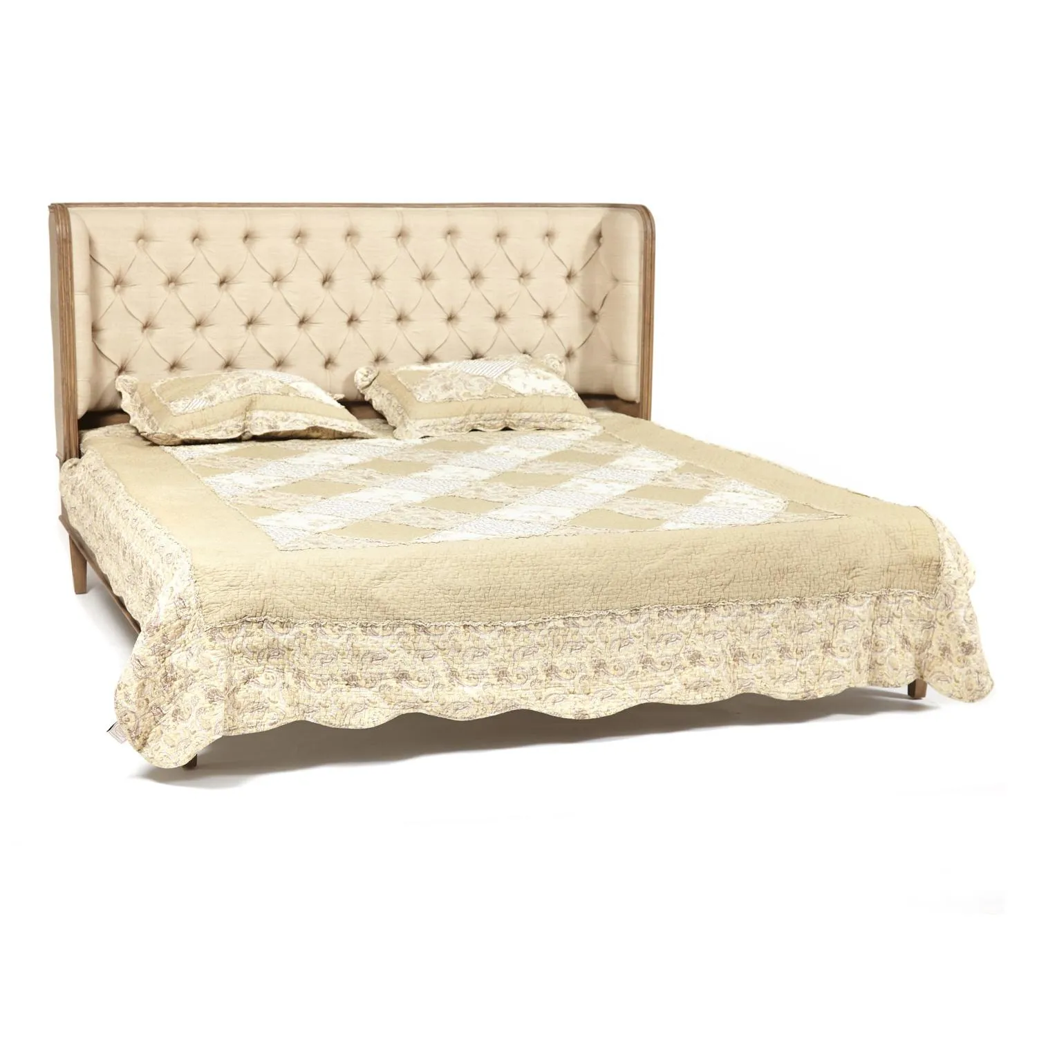 Кровать Secret De Maison CASTRO ткань бежевая