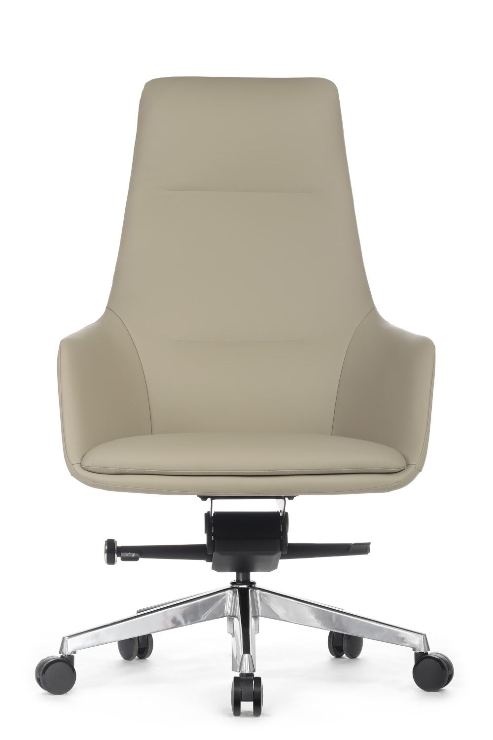 Офисное кресло из натуральной кожи RIVA DESIGN Soul (A1908) светло-серый