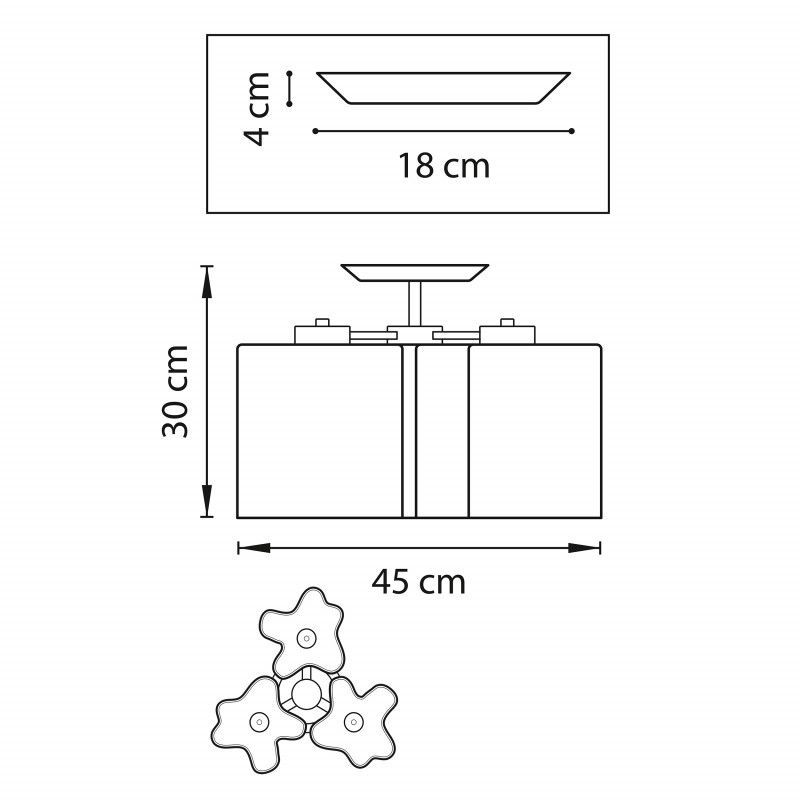 Накладная люстра Lightstar NUBI LEGNO 802035