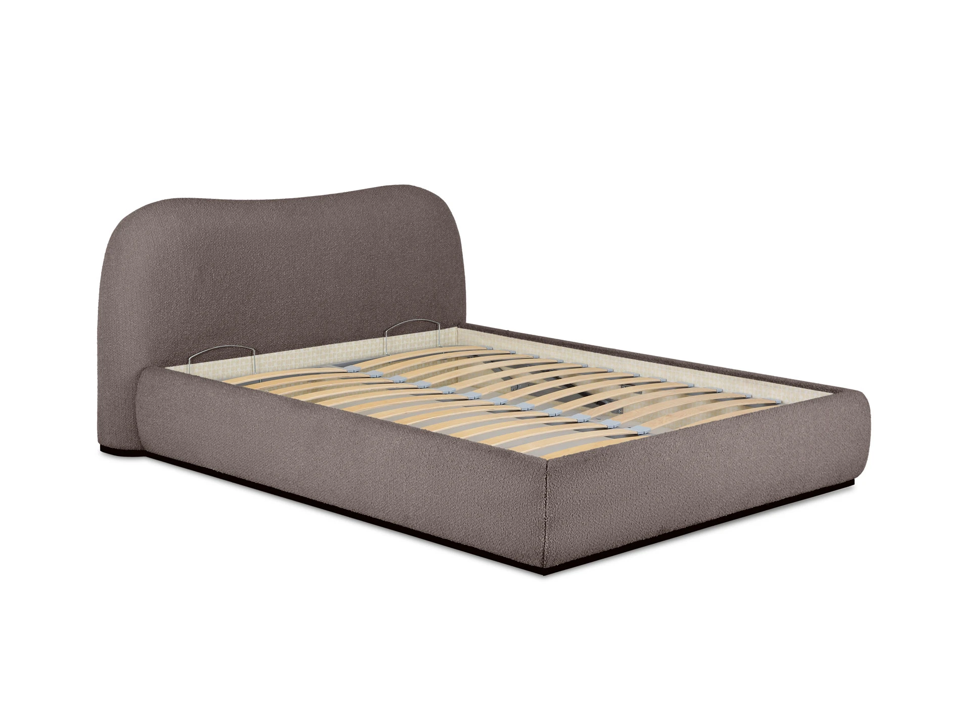 Двуспальная кровать Patti с подъемным механизмом коричневый 831398