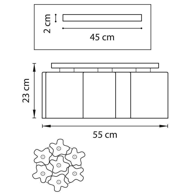 Накладная люстра Lightstar Nubi 802077