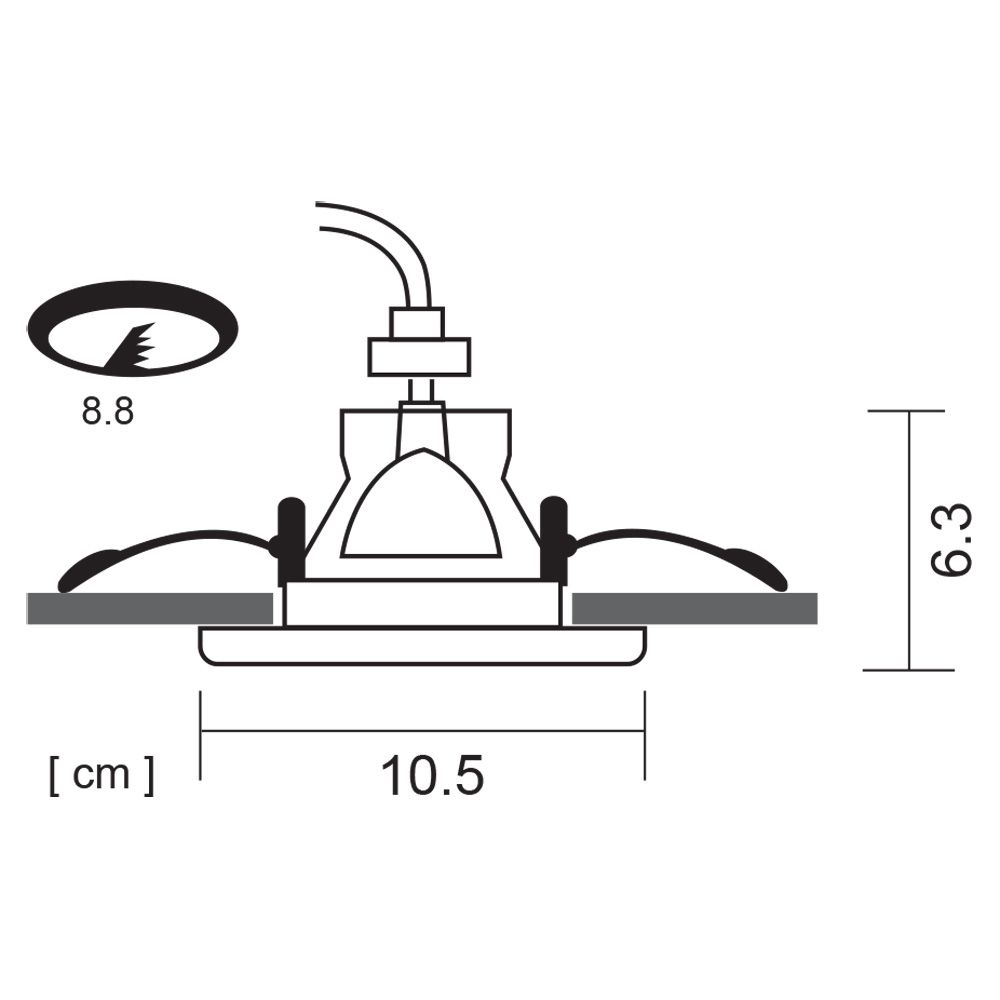 Точечный встраиваемый светильник Arte Lamp TAURUS A6663PL-1WH