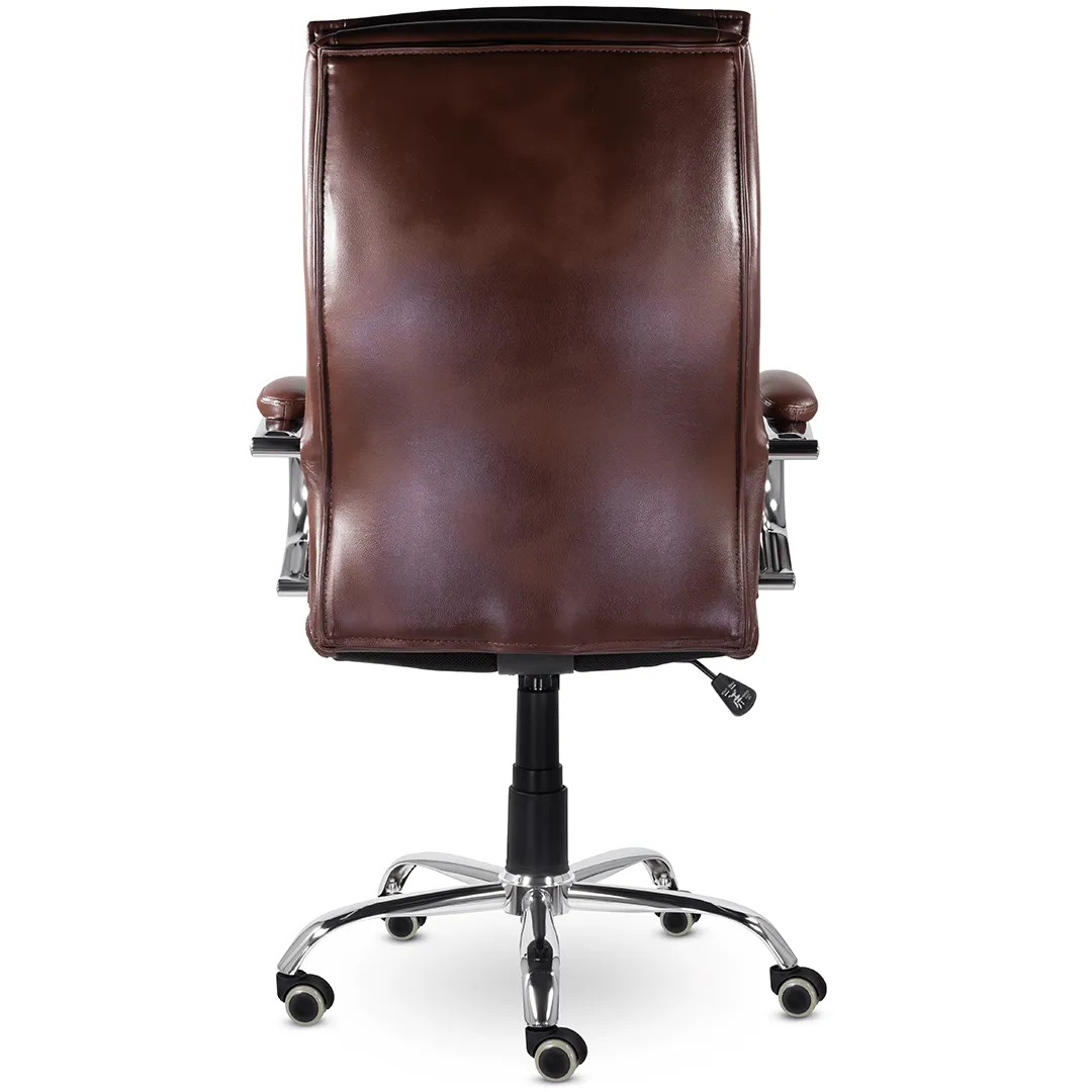 Кресло для руководителя Куба СН-701 экокожа R коричневый