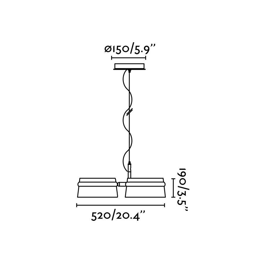 Подвесной светильник LOOP Faro 29567