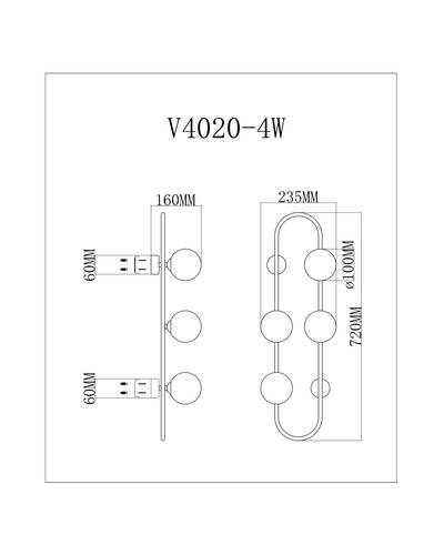 Бра Moderli Krona V4020-4W