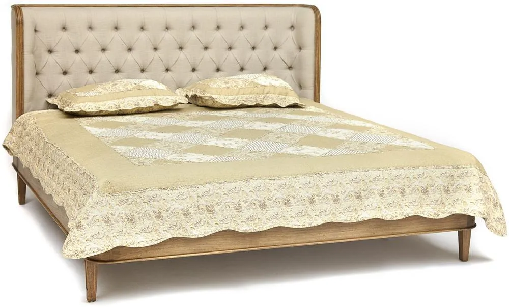 Кровать Secret De Maison CASTRO ткань кремовая