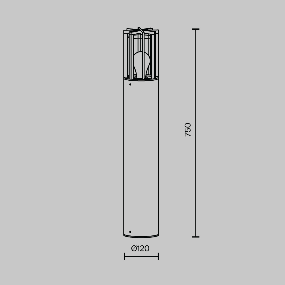 Уличный столб Maytoni Barrel O453FL-01GF