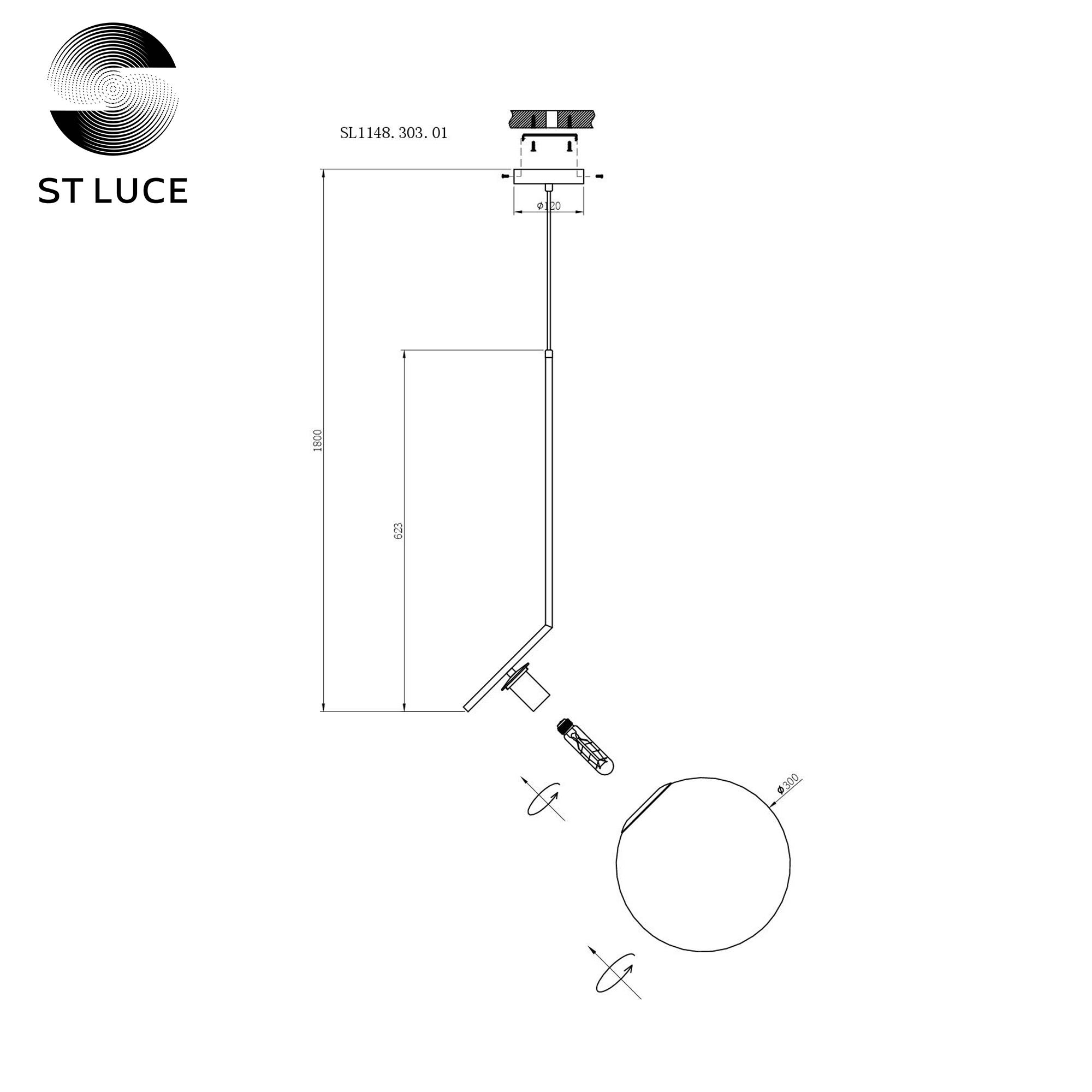 Подвесной светильник ST LUCE CODDA SL1148.303.01