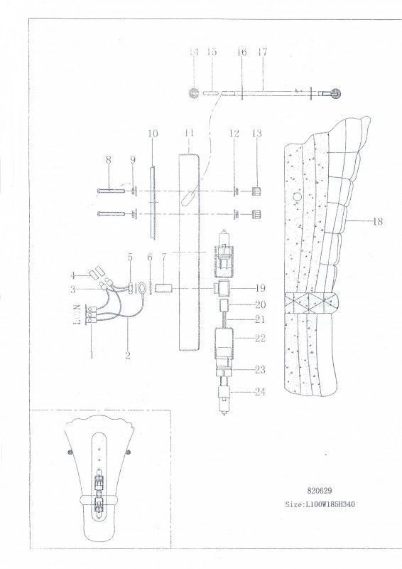 Бра настенное Lightstar ZUCCHE 820629