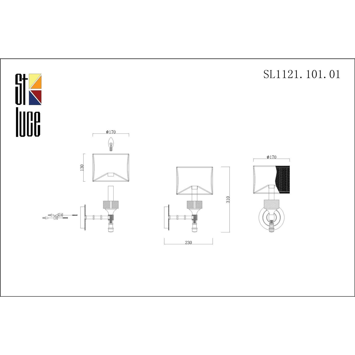 Бра настенное ST LUCE OLEO SL1121.101.01