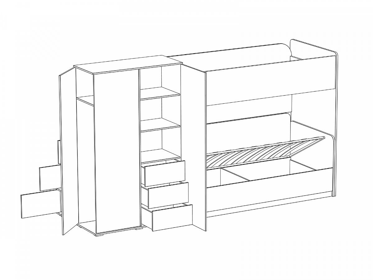 Двухъярусная кровать композиция Play 10 342393