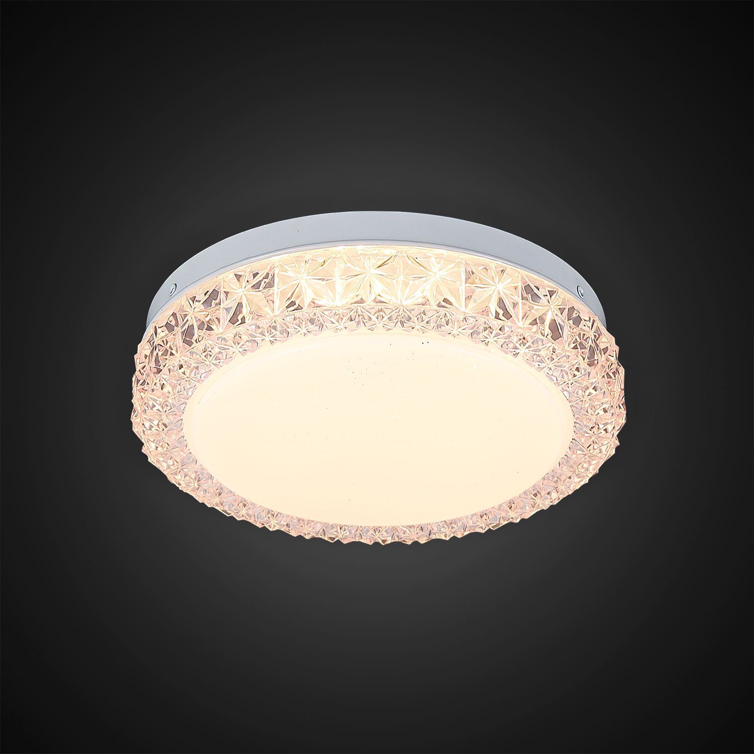 Потолочный светильник Кристалино Слим розовый круг Citilux CL715R124