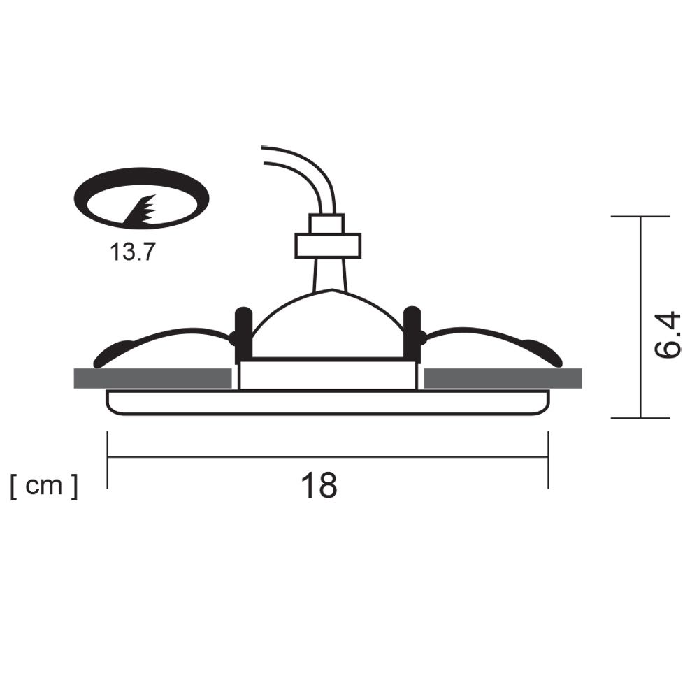 Точечный встраиваемый светильник Arte Lamp APUS A6664PL-1WH