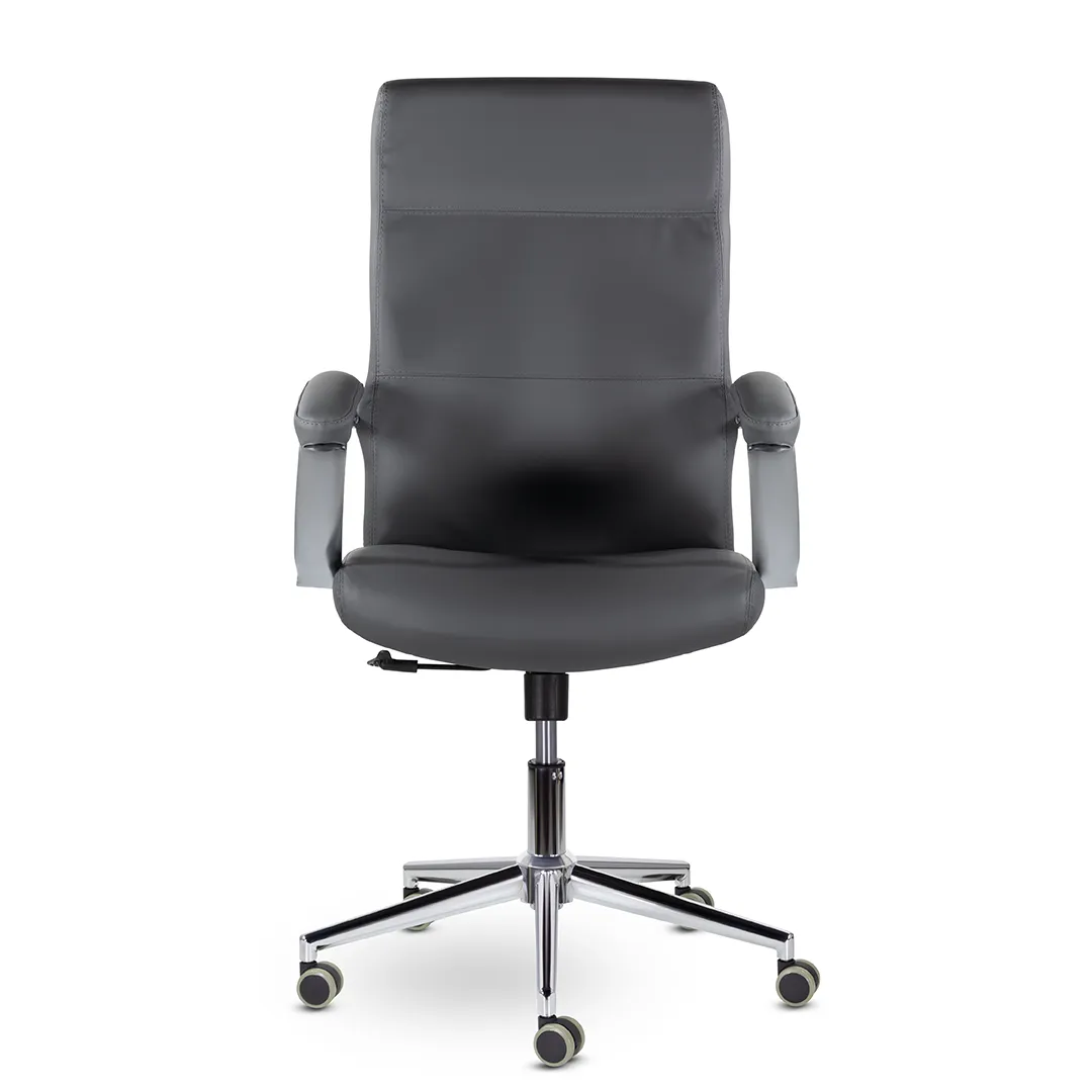 Кресло для руководителя Рикс СН-577 экокожа S серый