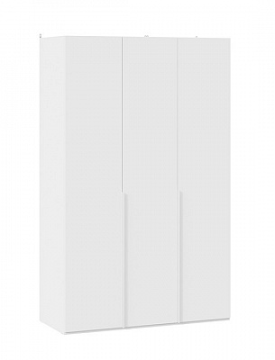 Шкаф для одежды Порто белый жемчуг белый софт СМ-393.07.113