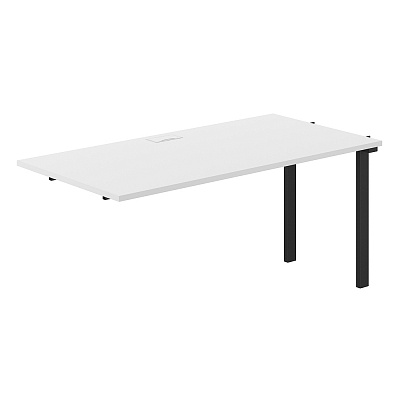 Секция раб. станции s-b-s NORDEN Призма 3200х800х750 PR.269.WH.P59.BL Белый Снег/Черный
