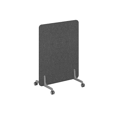 Перегородка NORDEN Мэджик на металлических опорах, на роликах 800x26x1125 BAHAMA GREY / Серый MP.800.1125.GR.GR