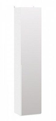 Шкаф для белья с зеркальной дверью Порто белый жемчуг белый софт СМ-393.07.212