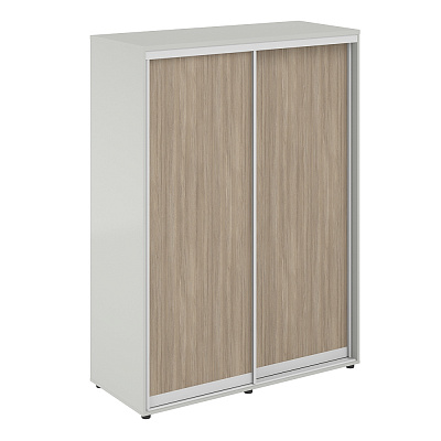 Шкаф купе Norden Сигма 1438х600х1953 высокий, з.ст. ХДФ, полки SG.718.SH.OD Серый Бархат/Дуб темный