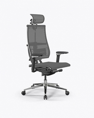Офисное кресло METTA Y 4DF B2-5D - Сетка YM93 /Kc00/Nc00/D15P/H13mM-3D(M26.B32.G25.W03) Серый
