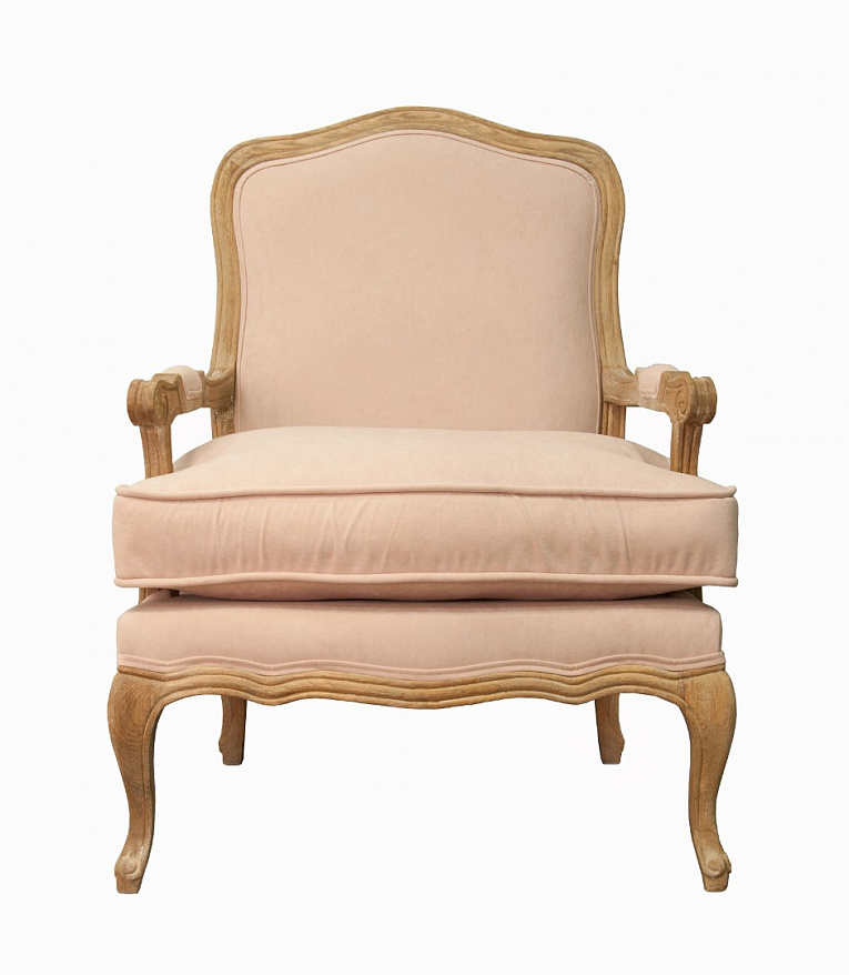 Кресло с подлокотниками Nitro Beige Velvet Бежевый