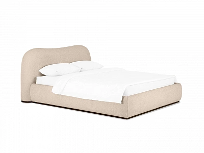 Двуспальная кровать Patti без подъемного механизма букле бежевый 831400