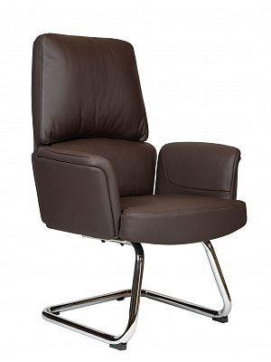 Конференц кресло NORDEN Бонно CF / Bonno CF натуральная кожа коричневый HD-2204-3 V CF brown