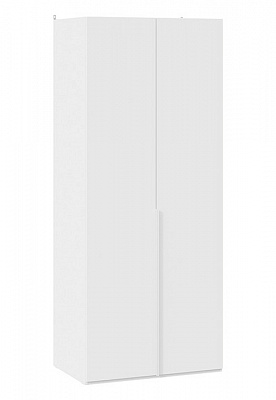 Шкаф для одежды Порто белый жемчуг белый софт СМ-393.07.003
