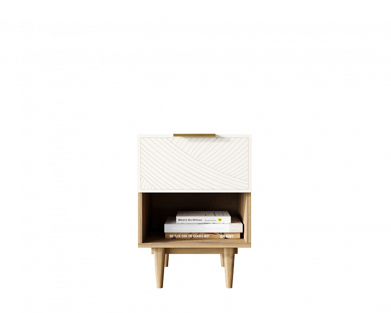 Тумба прикроватная Этажерка Line (Лайн) LN10/GR1/beige