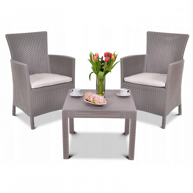 Комплект для балкона Allibert Розарио балкон (Rosario balcony set) Капучино 17200030
