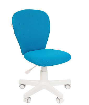 Детский компьютерный стул Chairman KIDS 105 белый голубой