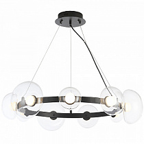Люстра Crystal Lux BOSQUE SP9 BLACK/TRANSPARENT