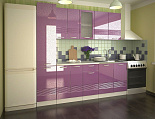 Кухонный гарнитур ВОЛНА Фиолетовый металлик 2200 (арт. 9)