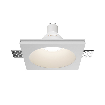 Точечный встраиваемый светильник Maytoni Gyps Modern DL129-GU10-01-W