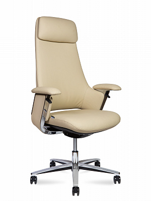 Кресло руководителя NORDEN Йорк / York натуральная кожа Слоновая кость CH-336-2A ivory leather
